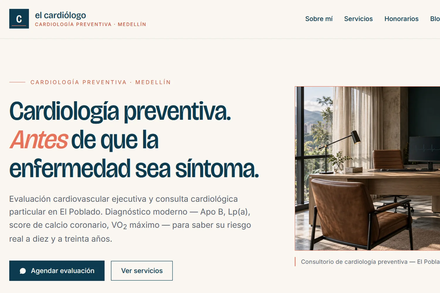 Vista de cardiologo.co