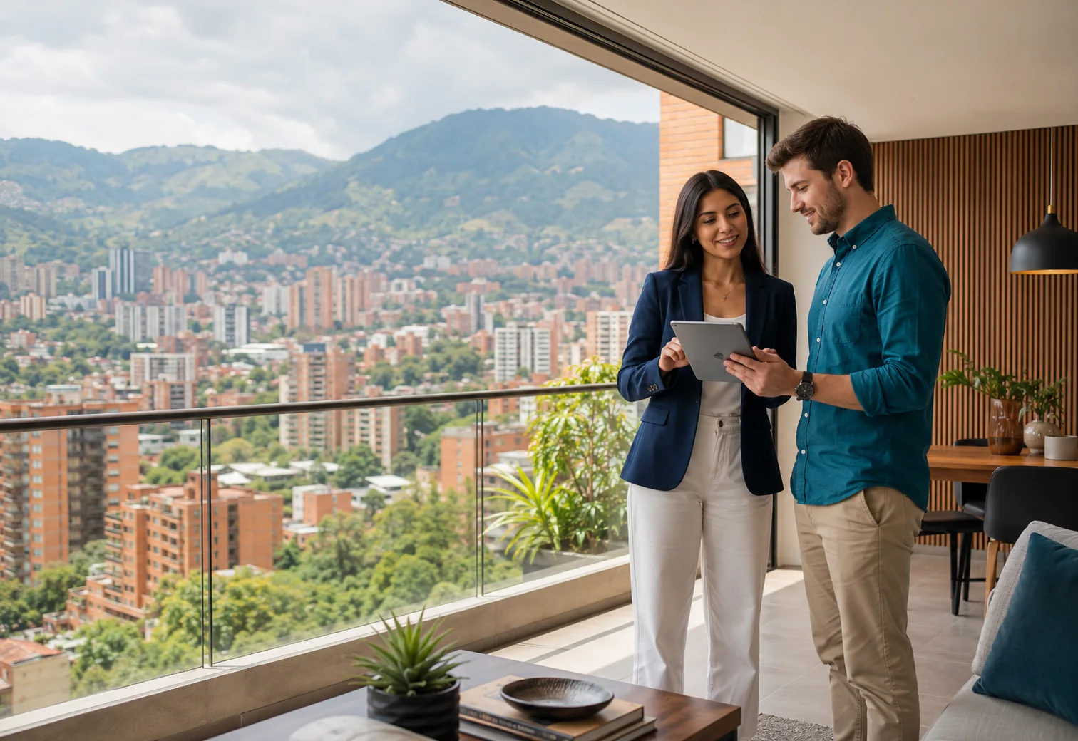 Apartamento con vista de Medellín